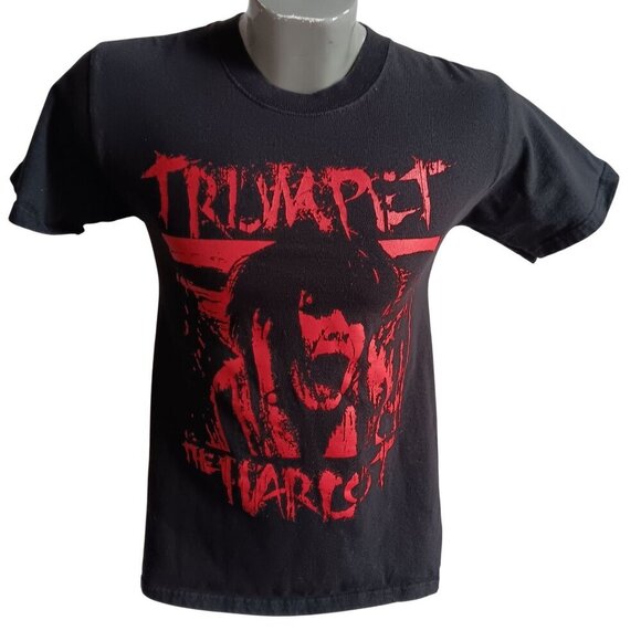 Men's Tee Small Authentic Trumpet the Harlot Black Cotton Concert T-Shirt Small - Picture 1 of 4
